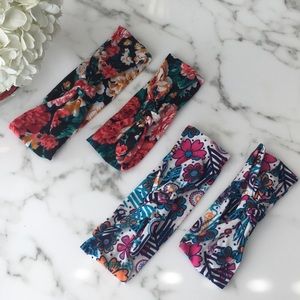 Mommy and Me Matching Floral Headbands - Set of 2